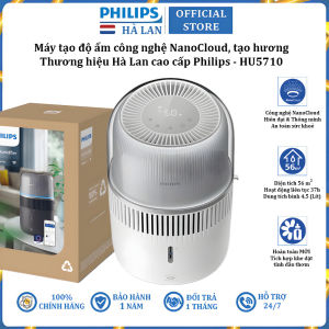 Máy tạo độ ẩm công nghệ NanoCloud cao cấp Philips HU5710 4.5L tích hợp xông tinh dầu - Dùng cho phòng 56m2 - Hàng Nhập Khẩu (Bản Quốc Tế có Hướng Dẫn Tiếng Việt)