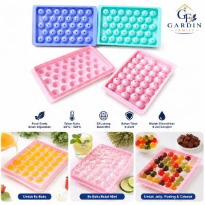 Cetakan Es Batu Telur Puyuh Jelly 33 Lubang | Ice Cube Tray Bulat Mini | Cetakan Puding Cokelat & Jelly Food Grade