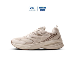 Spotec Running Epic 978 Sepatu Lari Pria Wanita Putih Tulang - Coklat Muda