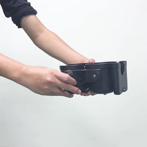 Pushchair Beverage Holder 360° Rotation Double Bottle Organiser with Cellphone Holder for Stroller Wheelchair Walker