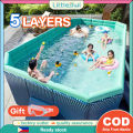Swimming pool big Swimming Pool Family SizeThickened Outdoor Baby Adult Pools with Free Pump Sunshin. 