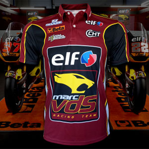 เสื้อโปโล Polo MotoGP ELF Marc VDS Racing เสื้อโปโลโมโตจีพี ทีม เอลฟ์ มาร์ค วีดีเอส รุ่น Sam Lowes #MG0044 สีเป้าหมาย S-5XL