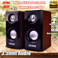 Smart Hi-Fi Bass Wooden Speaker Multimedia 3D Stereo Music Simple Retro Speaker Subwoofer Soundbar with USB Volume Control 3.5mm Audio Plug for Computer TV Laptop Tablet Smartphone Music Player Penceramah Muzik 音箱 音响. 