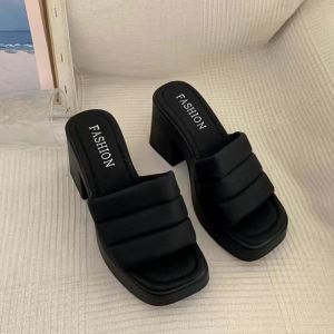 [Free Shipping] New Summer High-Heel Platform Height-Increasing Wedge Sandals Non-Slip Odor-Resistant Thick-Soled Durable Womens Slippers