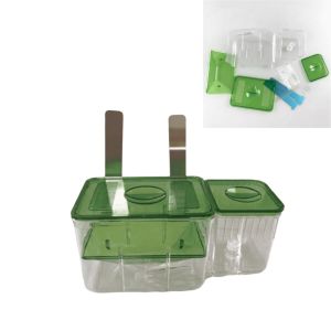 OUTOPEN Transparent Aquarium Breeder Box Double Layer Slotted Design Breeding Isolation Box Durable Hanging Aquatic Creature Breeding Box Aquarium