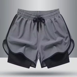【Buy 1 Take 1】Shorts Mens 2-in-1 Running Quick Drying Breathable Active Training Exercise Jogging Cycling Shorts with Longer Liner