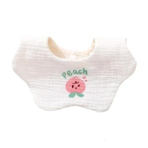 Newborns Saliva Towel Petal Feeding Bib Cotton Burp Cloths Baby Drooling Apron for Toddlers Infant 360 Degree Rotating
