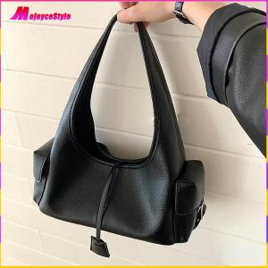 Women PU Retro Shoulder Bag Large Capacity Casual Underarm Purse Multiple Pockets Top Handle Bag for Daily Travel Work Shopping