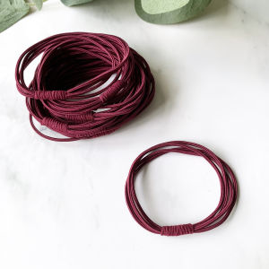 [SG👍Good Hair Tie] 10pc 5cm Simple Tight Black Hair Band Hair Ring Hair Ties Singapore Seller Dress Up