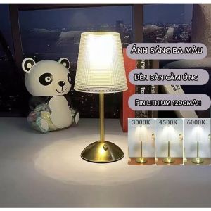 Đèn bàn cạnh giường ngủ bằng sắt nghệ thuật có thể sạc pin lithium đèn bàn văn phòng quán cà phê khách sạn