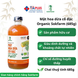 Mật hoa dừa cô đặc Organic Sokfarm 685g