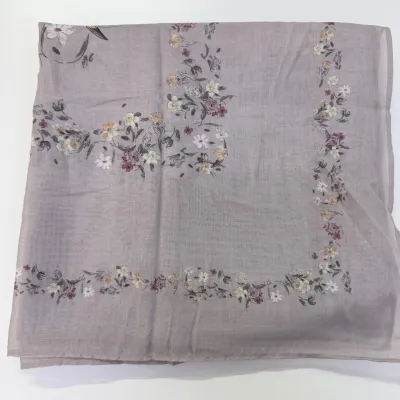 Cahaya Collection Bidang 45 Cotton Voile Amryn Scarf Square Hijab Bawal Ditzy Floral Printed Moden Tudung