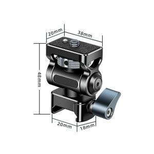 20241220 Universal Nato Clamp Quick Release Camera Field Monitor Mount Holder 360 Rotation 180° Tilt for DJI RS Phone Mic Light NATO Cage