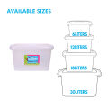Home Gallery Stackable Storage Box with Handle, Capacity: 30L | Durable & BPA-Free | Stackable Design | Multi-Purpose Storage for Cosmetics, Sundries, Clothes & More | Space-Saving & Easy to Carry | BUY 1 TAKE 1 | Dimension: L49.5xW34xH34cm. 