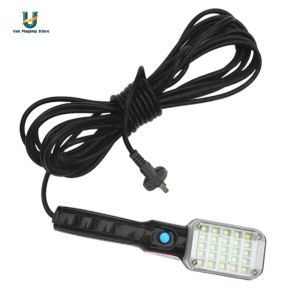 AC 220V Inspection Construction Light with Magnetic Base 12.5W Car Inspection Lamp Portable LED Torch with Hook for Car Repair [Ueb Flagship Store]
