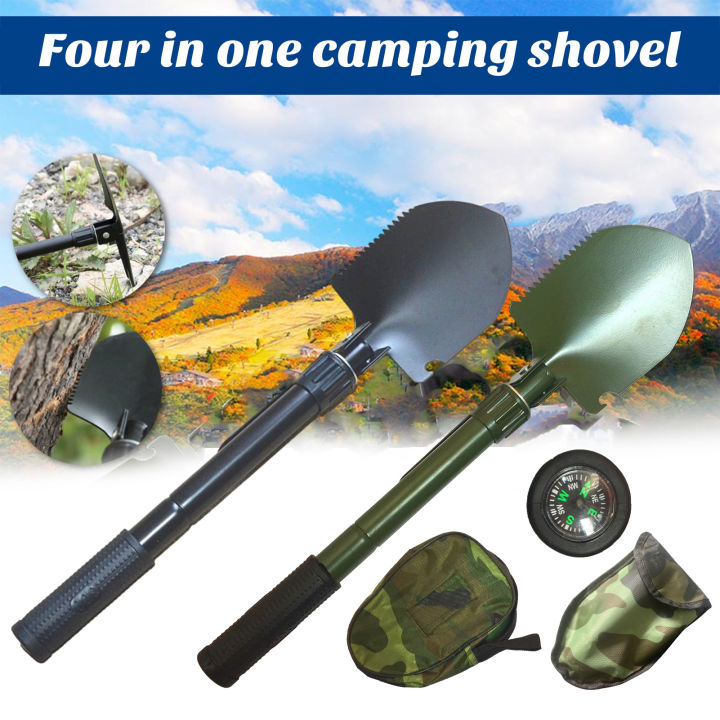 Carbon Steel Folding Shovel Portable Shovel for Backpacking Portable ...