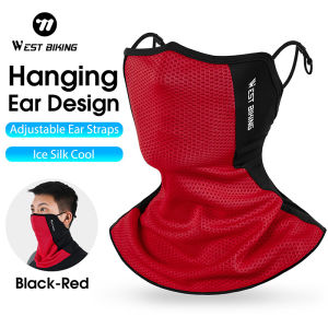 WEST BIKING Washable Full Face Mask Headwear Ice Silk Anti-UV Tube Mask For Men Outdoor Sport Running Half Face Mask Windproof Motorcycle Balaklava Mask