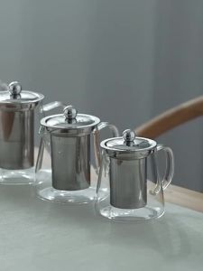 Teapot with strainer Glass jug Borosilicate glass teapot jug Tea pot Coffee pot Teko teh Jag kaca Jag kaca teh