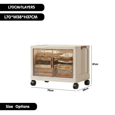 DR.STORAGE L50-80CM Large Capacity Storage Cabinet Folable Storage Cabinet Almari Pakaian 收纳柜(UP TO 520L)