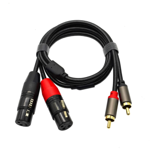 Bảo vệ 2RCA để 2xlr nữ chuyển đổi cáp với noisefree tín hiệu cho audiophiles hệ thống