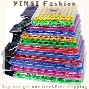 YINSI 1Set 11 Sizes Hair Perm Rods Kit Cold Permanent Bar Plastic Curlers Roll