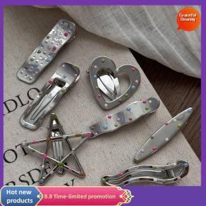 Graceful y Y2k Hair Clips For Women Elegant Metal Duckbill Clip Side Bangs Barrettes Girls Hair Accessories