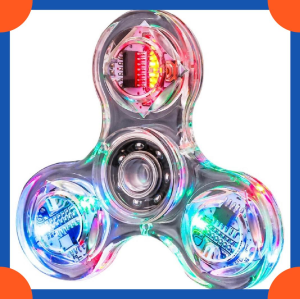 ไจโรสโคปนิ้วเรืองแสงฟิดเจ็ตไจโรสโคปสำหรับเด็กของเล่นคลายเครียดสุดเจ๋งของเล่นเรืองแสง