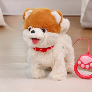 💕Cute Cartoon💕 Plush Talking Electric Puppy Can Run Bark Nod and Wag Its Tail Doll Toy Electronic Pet Dog
