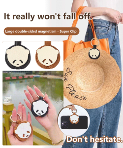 Portable Multifunctional Sun Hat Storage Clip Multifunctional leather magnetic absorption clip