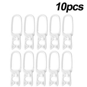 CINDYKHBKJ 10 Pcs Plastic Clothes Pegs White/Grey Windproof Washing Pegs Portable Small Clothing Clip for Household