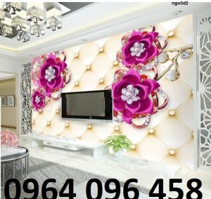 Tranh gạch 3d hoa ngọc - LYHH74