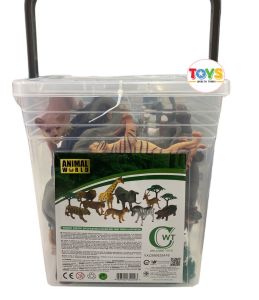 25 ชิ้น ANIMAL WORLD โมเดล สัตว์ป่า สัตว์น้ำ สัตว์ฟาร์ม ถังใหญ่มาก สำหรับสัตว์ฟาร์ม