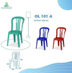 KURSI PLASTIK KURSI MAKAN KURSI SENDER OLYMPLAST OL 101 [KURACC]