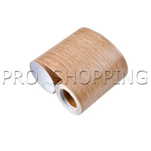 Pro บัวเชิงผนัง ลายไม้มีกาวในตัว ความยาว 5 m บัวติดขอบผนัง คิ้วติดขอบผนัง ลายไม้คล้ายจริง wallpaper tape