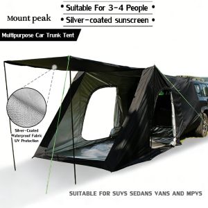 Mount Peak car trunk tent double-layer tent sunshade and rainproof suitable for SUVs pickup trucks and hatchbacks