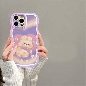 (Lokal Ready) Xinyu Casing hp Xiaomi Poco M3 Pro Poco M3 Poco X3 NFC Poco X3 Pro Penutup Casing Ponsel TPU Tepi Gelombang Doodle kelinci beruang lucu Case
