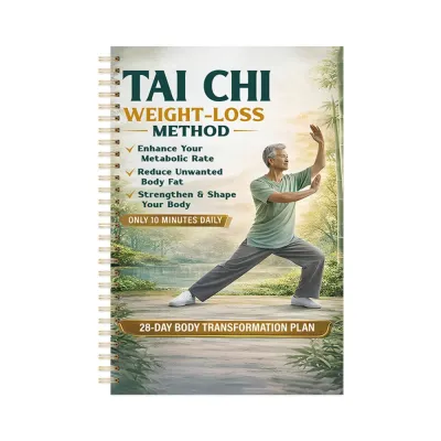PETIHOME 10 Minutes Daily Tai Chi Practice Book Illustrated Lose Weight Progressive Planner Journal Professional Self-Study Martial Arts Exercise Manual Seniors