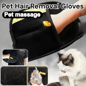 Pet Hair Removal Gloves For Dogs And Cats Gentle Deshedding Brush Massager Stops Shedding On Clothes