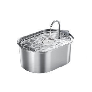 3.2L NEW Stainless Steel Cat Water Fountain Automatic Cats Drinker Drinking Fountain For Cat Dog Pet Water Dispenser Accessories