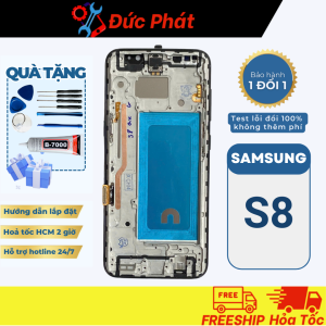 Màn hình Thay Thế SAMSUNG S8 QX Khung (Tặng kèm keo dán và bộ sửa)