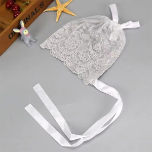 รองรับCOD！หมวกผ้าฝ้ายลายลูกไม้ ระบายอากาศได้ดี สําหรับเด็กทารก ถ่ายภาพ