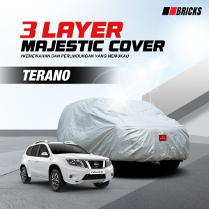 3 Layer Cover NISSAN TERANO Sarung Mobil Outdoor Anti UV & Waterproof BRICKS