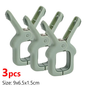 3 cái kẹp treo chăn kẹp khăn chống gió kẹp phơi vớ Đồ lót giá đỡ quần áo khô cố định chống trượt tái sử dụng