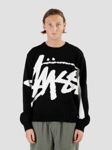 STUSSY Stock Sweater 大logo毛衣宽松针织衣时尚圆领男女款潮牌