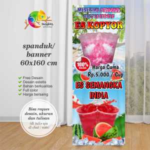 Cetak Spanduk Banner Es Kopyor Dan Es Semangka India