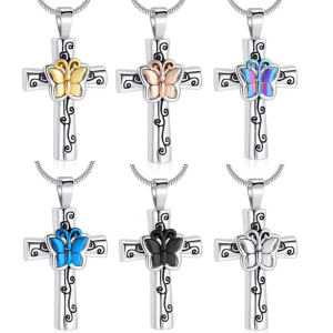 Memorial Necklace Ashes Container Locket Cremation Neck for Ashes/Hair Elegant Locket Necklace for Women Men