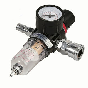 ชุดกรองลมดักน้ำ ตัวปรับแรงดันอากาศดักน้ำ ดักไอน้ำ กรองท้ายกาพ่นสี กรองลมดักน้ำ ปรับแรงดันลม ตัวกรองลมดักน้ำ แบบคู่แยกน้ำมัน 1 / 4( PM20+SM20)