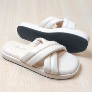 Eveline Series 06 - Sandal Wanita Flat Big Foam Sendal Selop Slip On Sol Karet Miracle By Miracle Project