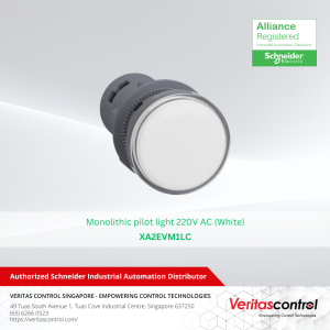 Schneider XA2 White LED Pilot Light 22mm 220-230V AC – Screw Clamp Anti-Interference