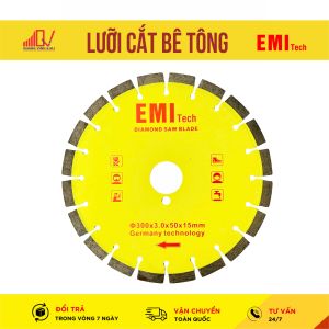 Lưỡi Cắt BÊ TÔNG EMITech Chính Hãng – Cắt Bê Tông Gạch Đá Siêu Ngọt (Bền Bỉ Chịu Nhiệt Cao)